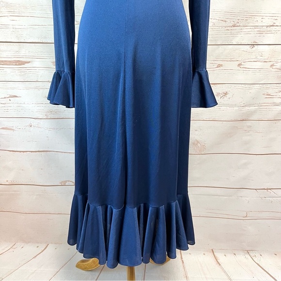 Vintage Retro Miss Elliette Ruffle Midi Dress - Picture 3 of 10